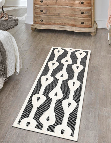 Monochrome Collection Area Rug -  Marble