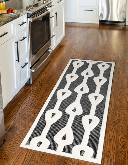 Monochrome Collection Area Rug -  Marble