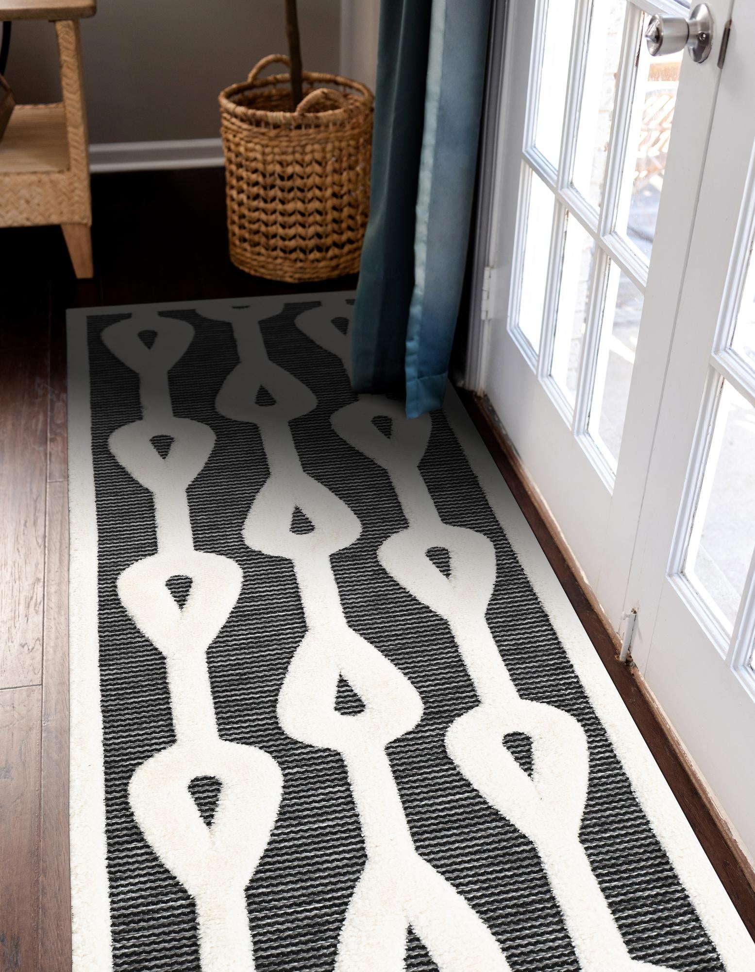 Monochrome Collection Area Rug -  Marble