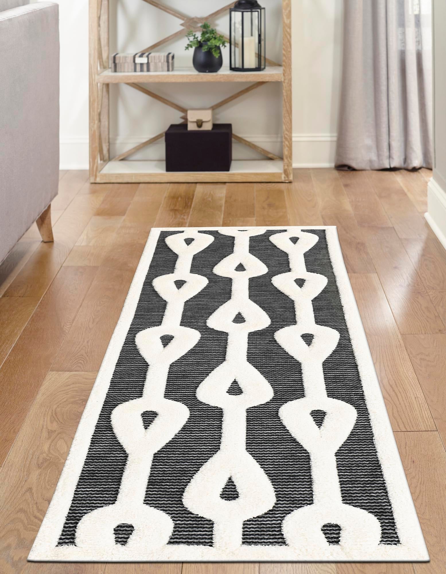 Monochrome Collection Area Rug -  Marble