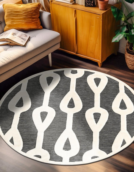 Monochrome Collection Area Rug -  Marble