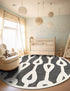 Monochrome Collection Area Rug -  Marble