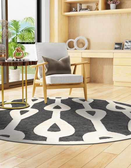 Monochrome Collection Area Rug -  Marble