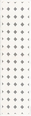 Monochrome Collection Area Rug -  Quartz Runner Black and White  lifestyle 22