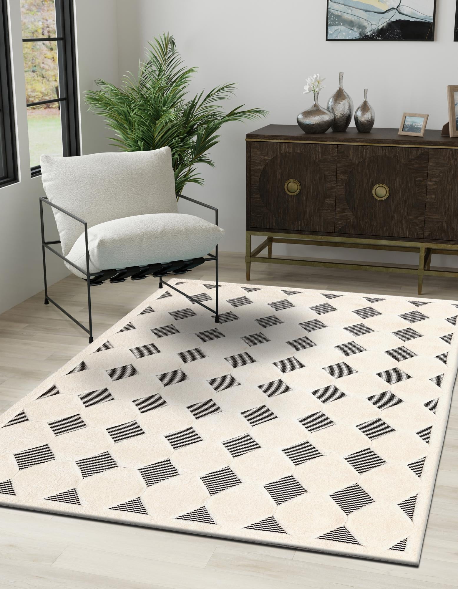 Monochrome Collection Area Rug -  Quartz