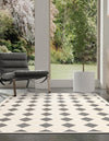 Monochrome Collection Area Rug -  Quartz Rectangle Black and White  lifestyle 8