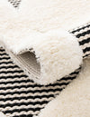 Monochrome Collection Area Rug -  Quartz Rectangle Black and White  lifestyle 13