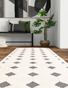 Monochrome Collection Area Rug -  Quartz Runner Black and White  lifestyle 35