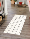 Monochrome Collection Area Rug -  Quartz Runner Black and White  lifestyle 41