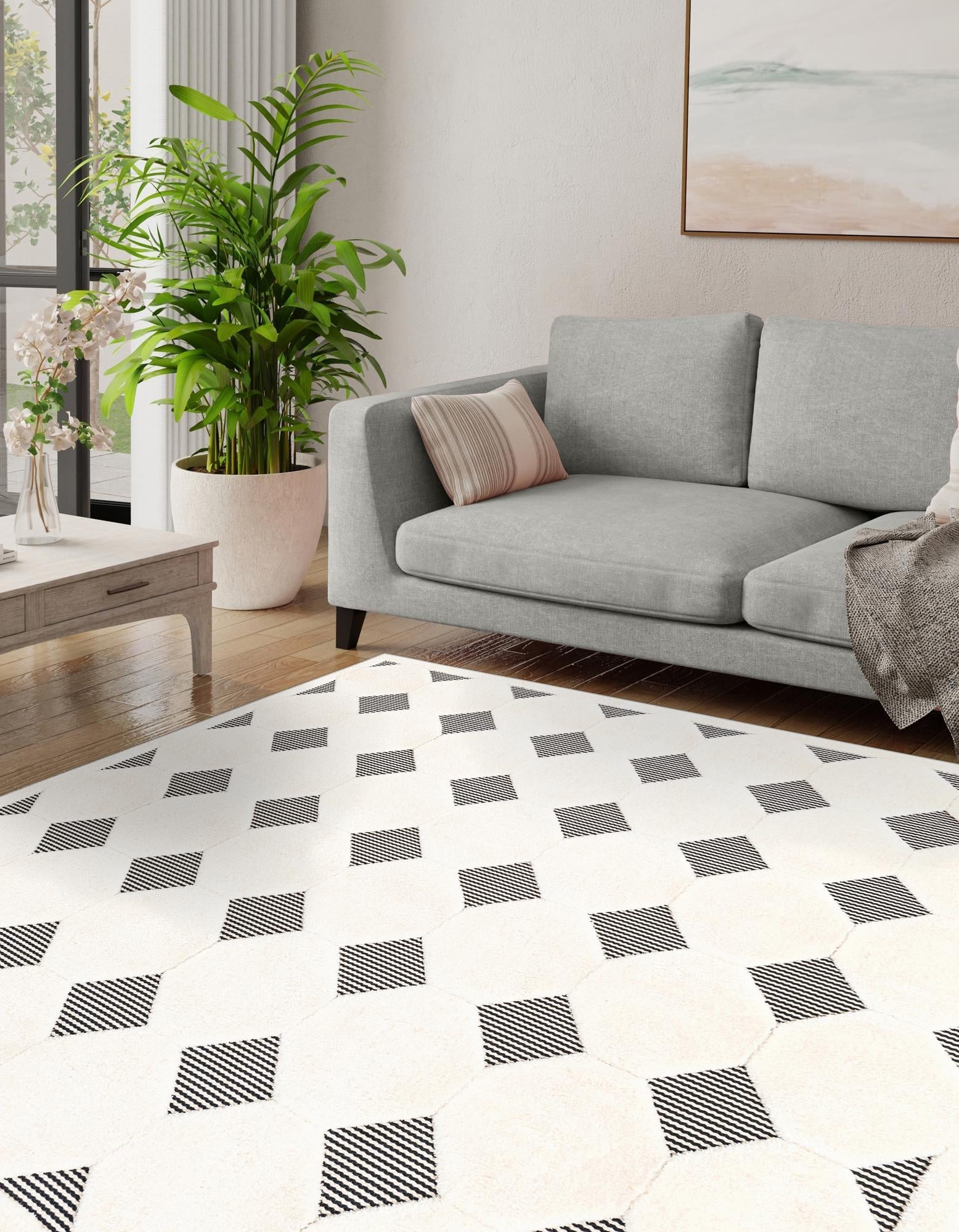 Monochrome Collection Area Rug -  Quartz