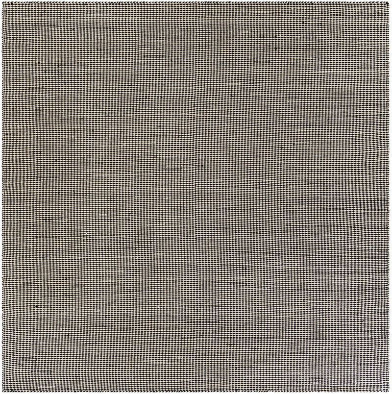 Sequoia Handwoven Jute Collection Area Rug - Aspen Square Black and White  lifestyle 6