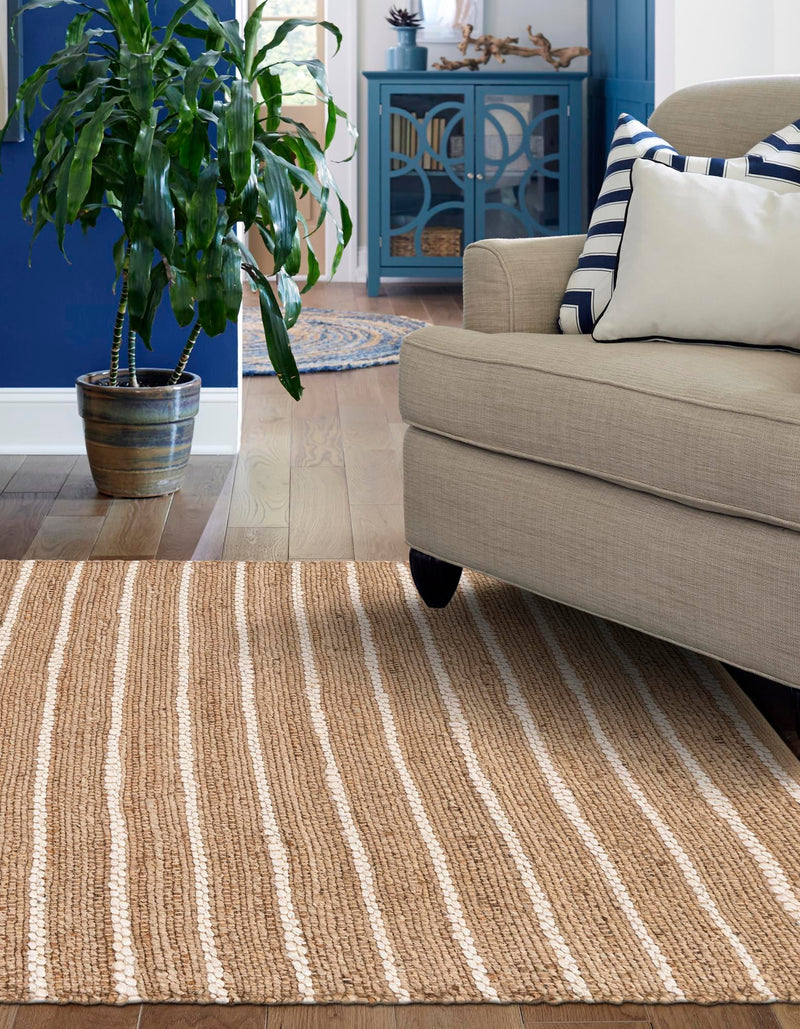 Sequoia Handwoven Jute Collection Area Rug - Briarwood Rectangle Natural  lifestyle 4