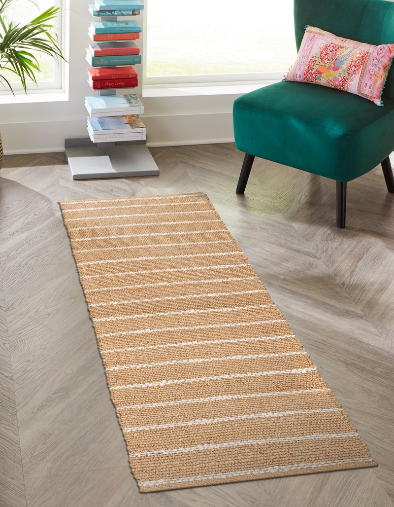 Sequoia Handwoven Jute Collection Area Rug - Briarwood Runner Natural  lifestyle 13