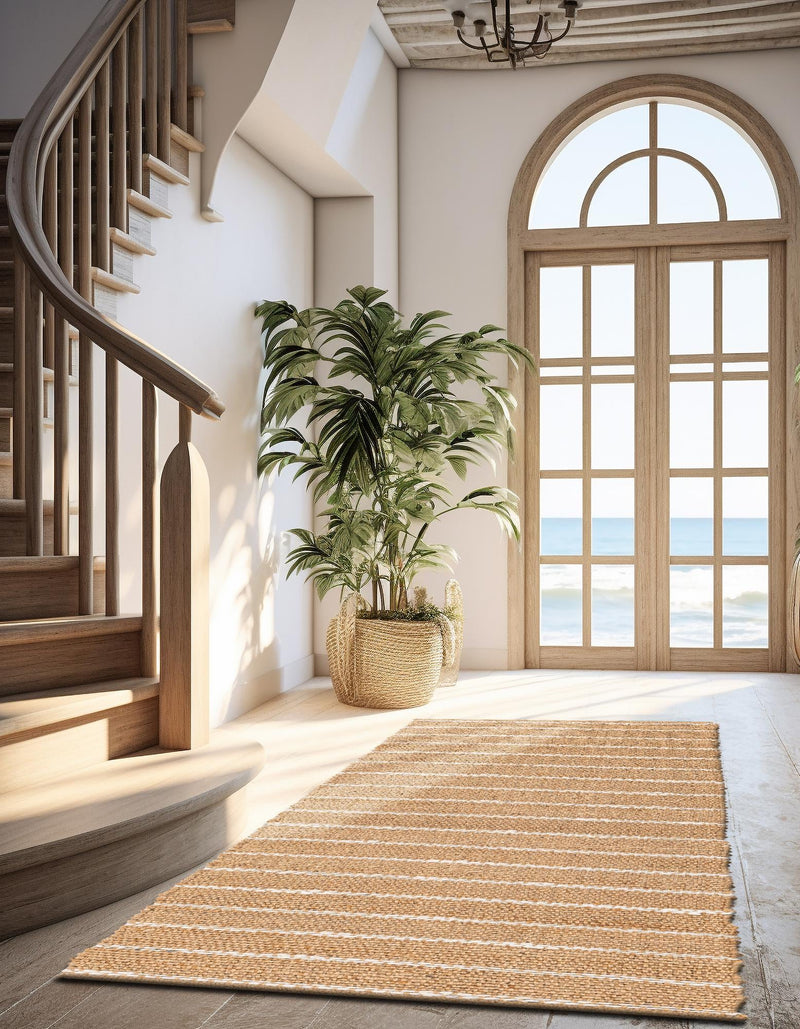 Sequoia Handwoven Jute Collection Area Rug - Briarwood Runner Natural  lifestyle 31