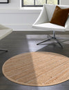 Sequoia Handwoven Jute Collection Area Rug - Briarwood Round Natural  lifestyle 21