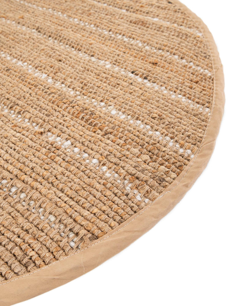 Sequoia Handwoven Jute Collection Area Rug - Briarwood Round Natural  lifestyle 35