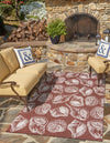 Seaside Haven Rugs Collection Area Rug -  Lighthouse (Rust Red and Ivory) Rectangle Rust Red and Ivory  lifestyle 3