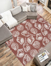 Seaside Haven Rugs Collection Area Rug -  Lighthouse (Rust Red and Ivory) Rectangle Rust Red and Ivory  lifestyle 4