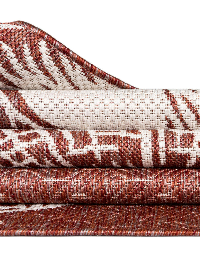 Seaside Haven Rugs Collection Area Rug -  Lighthouse (Rust Red and Ivory) Rectangle Rust Red and Ivory  lifestyle 20