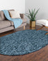 Eternal Plush Oasis Collection Area Rug -  Tranquility (Aegean Blue)