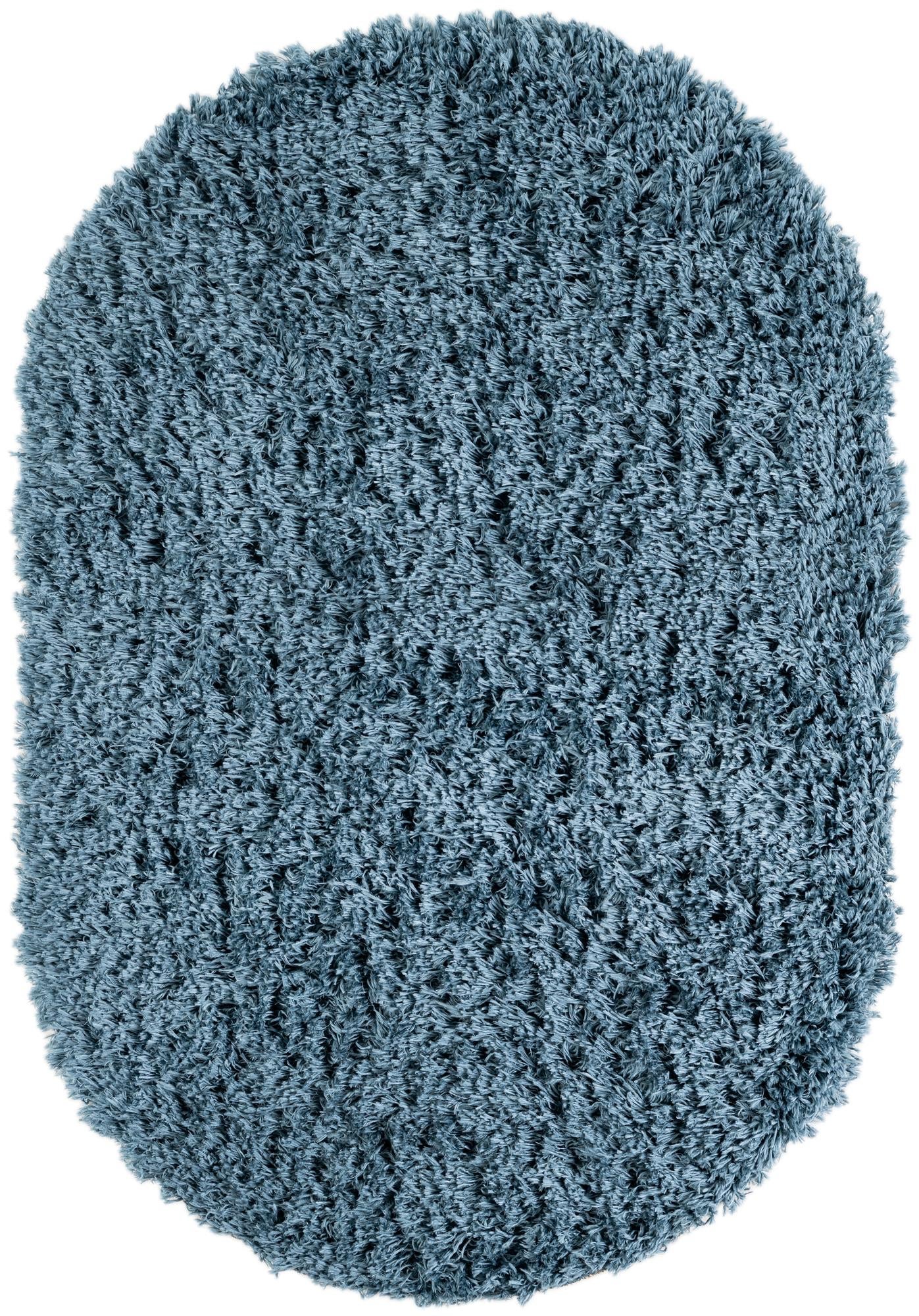 Eternal Plush Oasis Collection Area Rug -  Tranquility (Aegean Blue)