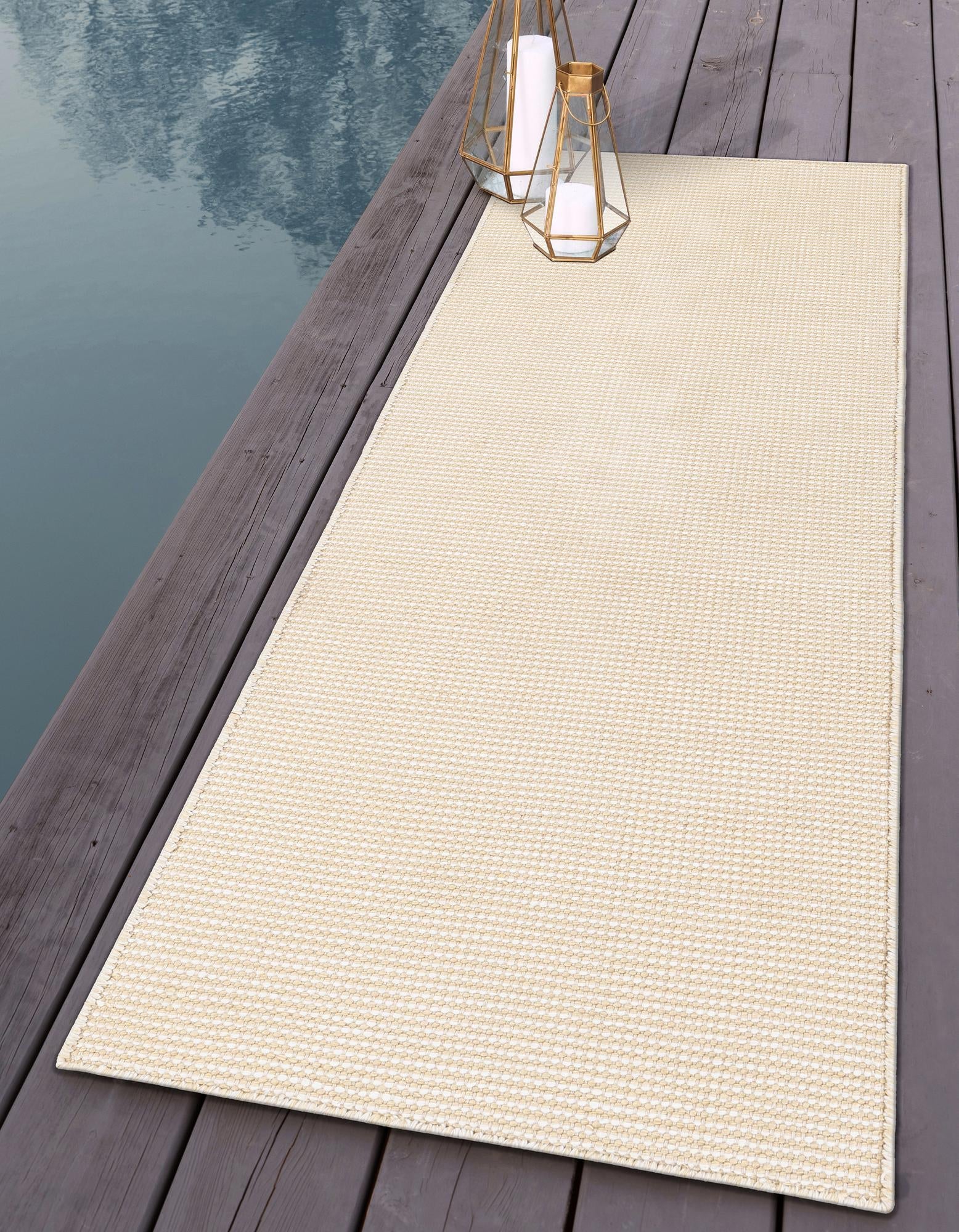 Jill Zarin Malibu Sands Outdoor Collection Area Rug - Pebble (Pebble Stones)