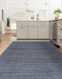 Jill Zarin Malibu Sands Outdoor Collection Area Rug - Pebble (Navy Sky)