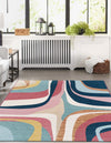 Urban Terrace Collection Area Rug - Venice Rectangle Multi  lifestyle 2