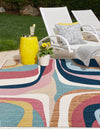 Urban Terrace Collection Area Rug - Venice Rectangle Multi  lifestyle 3