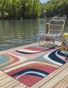 Urban Terrace Collection Area Rug - Venice Rectangle Multi  lifestyle 7