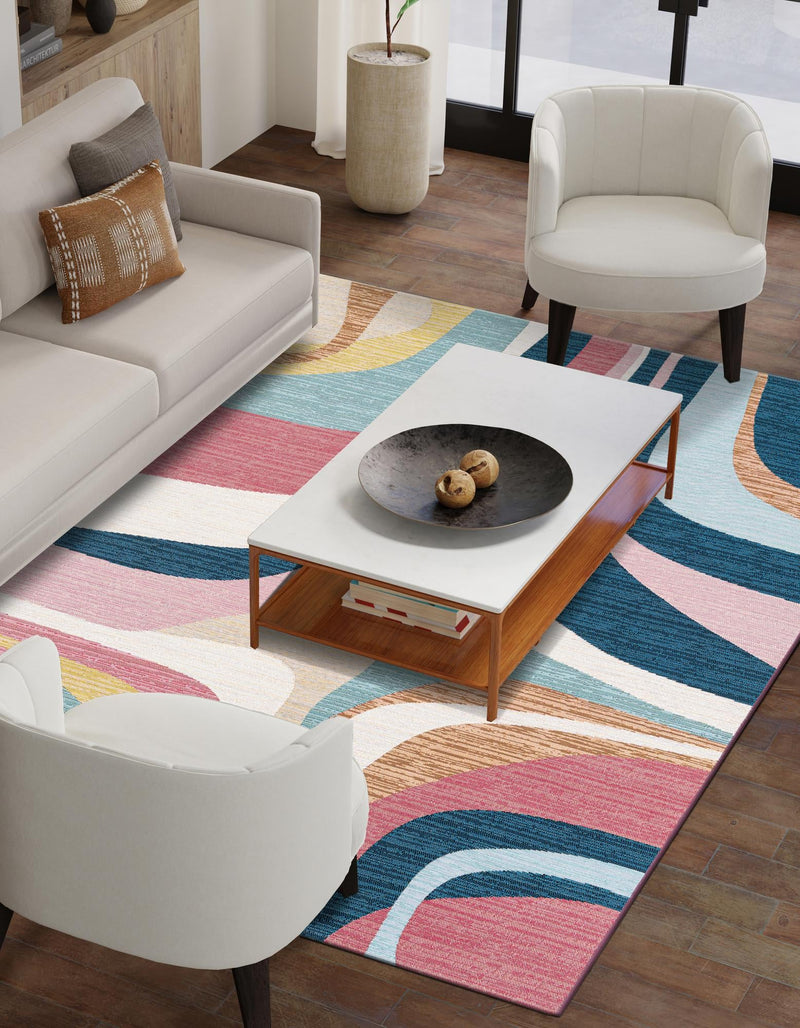 Urban Terrace Collection Area Rug - Venice Rectangle Multi  lifestyle 10