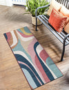 Urban Terrace Collection Area Rug - Venice Runner Multi  lifestyle 12