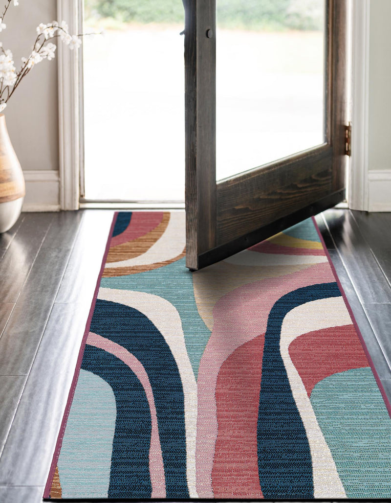 Urban Terrace Collection Area Rug - Venice Runner Multi  lifestyle 21