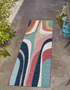 Urban Terrace Collection Area Rug - Venice Runner Multi  lifestyle 24