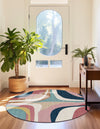 Urban Terrace Collection Area Rug - Venice Round Multi  lifestyle 34