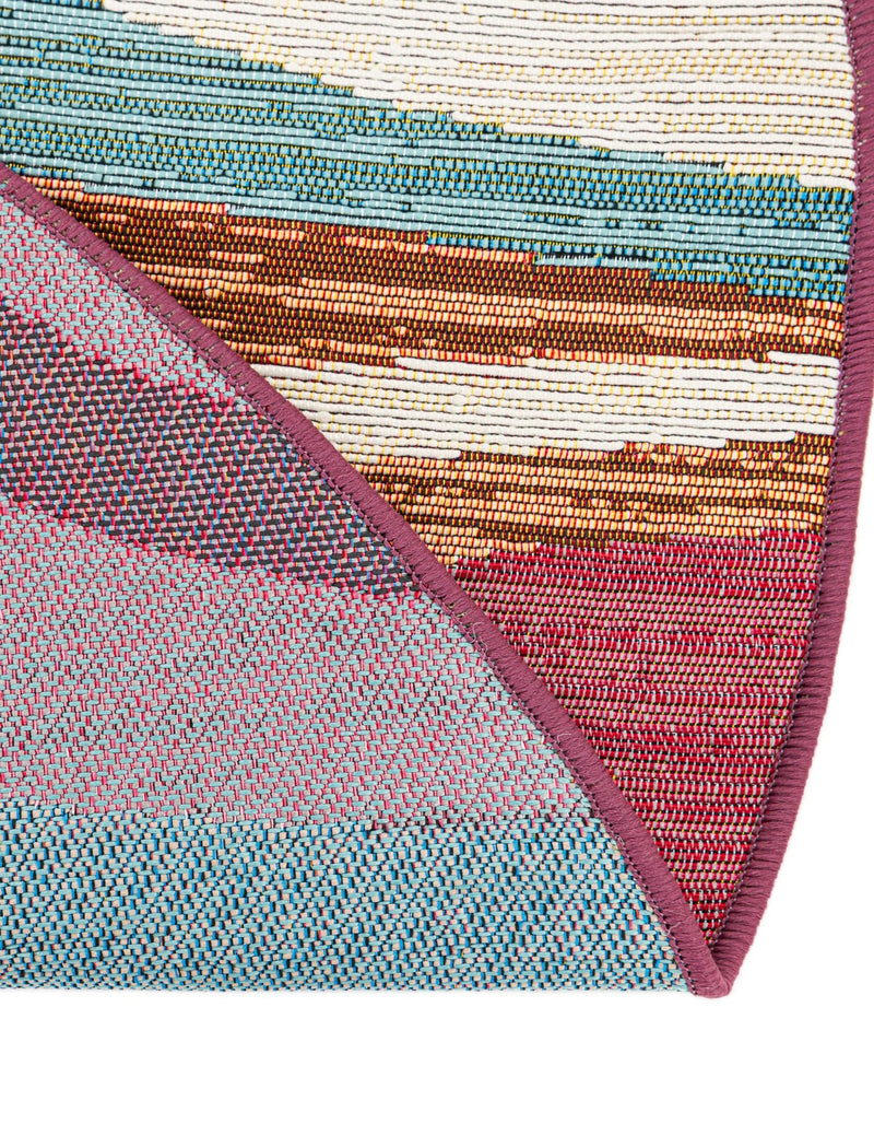 Urban Terrace Collection Area Rug - Venice Round Multi  lifestyle 48