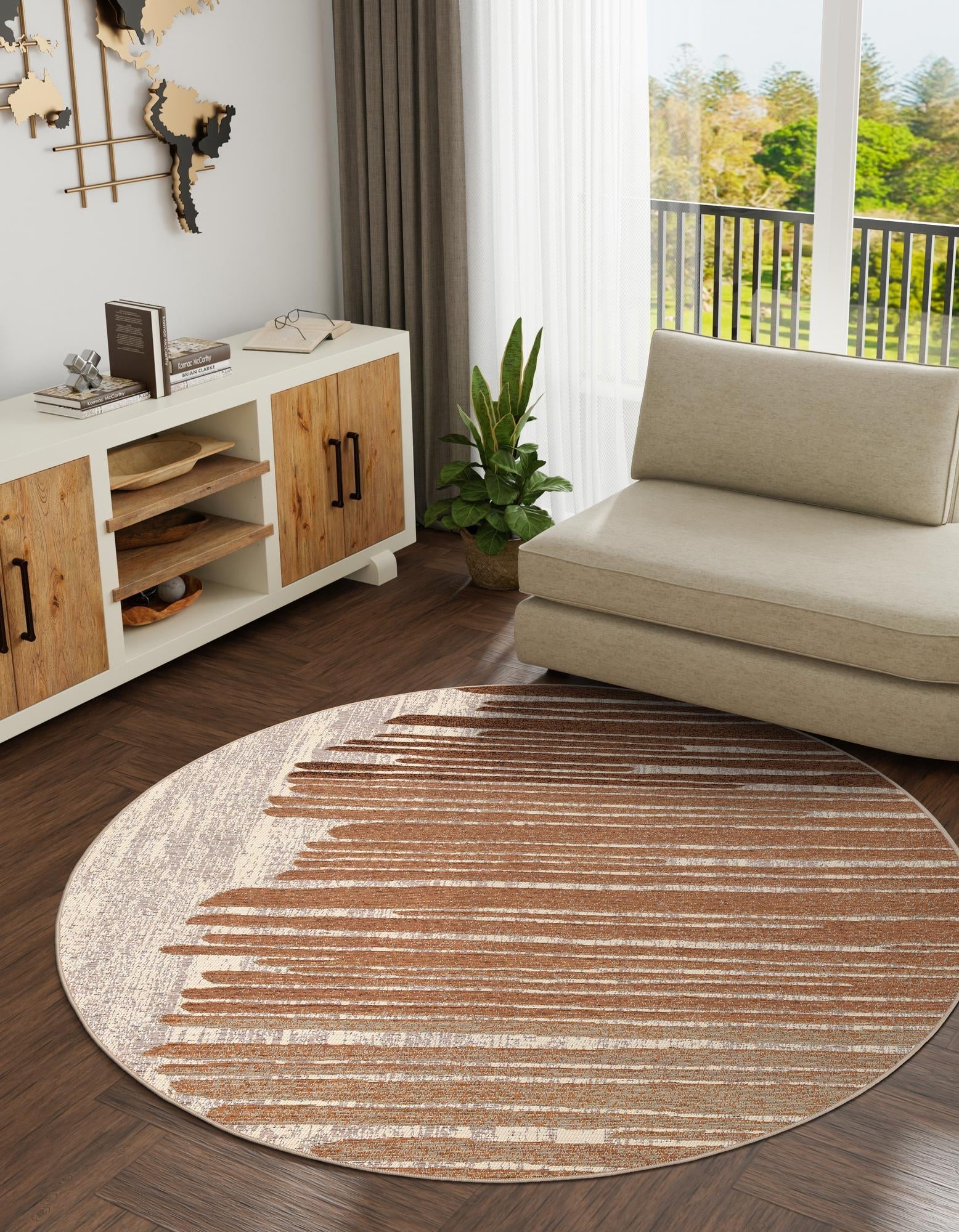 Urban Terrace Collection Area Rug -  Balcony