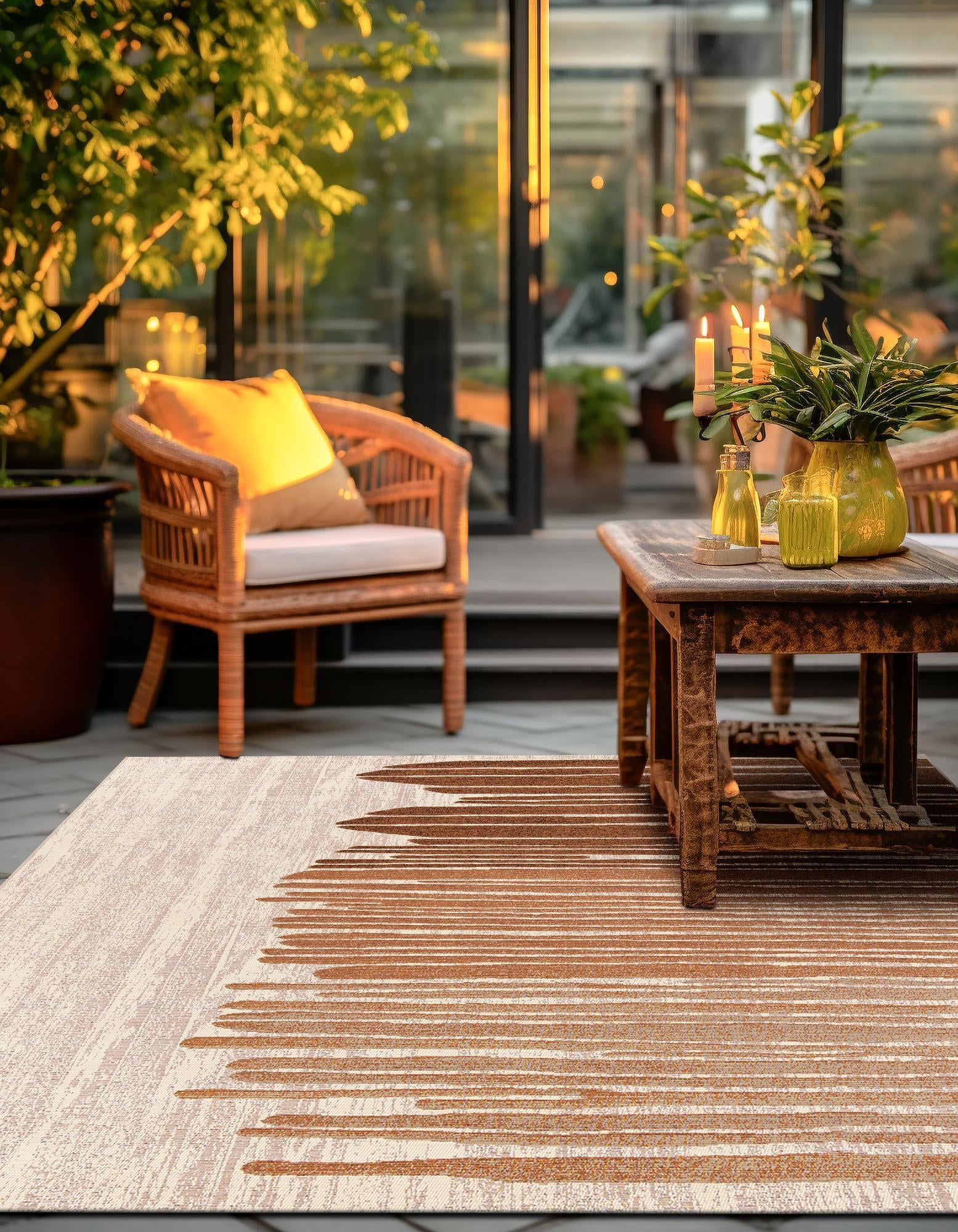 Urban Terrace Collection Area Rug -  Balcony