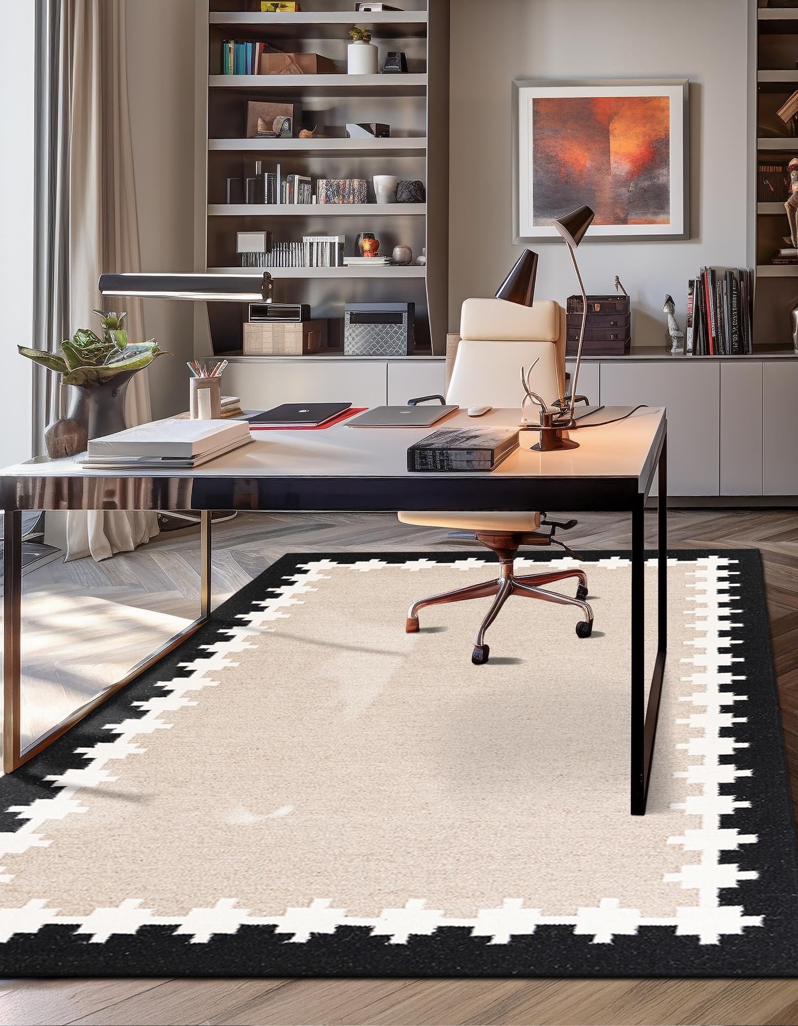 Caspian Wool Collection Area Rug - Baku