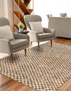 Plaid Savannah Collection Area Rug - Charleston Rectangle Black and Natural  lifestyle 6