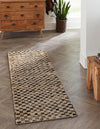 Plaid Savannah Collection Area Rug - Charleston Runner Black and Natural  lifestyle 12