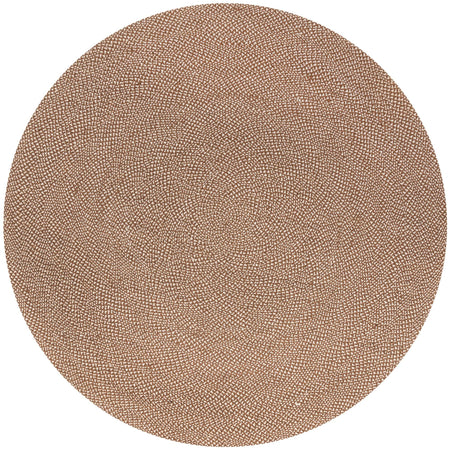 Highland Woven Jute Collection Area Rug - Glenmore (Light Brown)