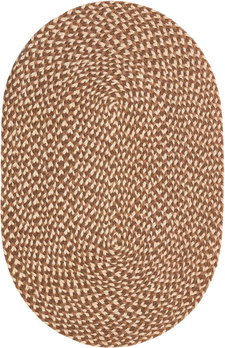 Highland Woven Jute Collection Area Rug - Glenmore (Light Brown)