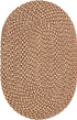 Highland Woven Jute Collection Area Rug - Glenmore (Light Brown)