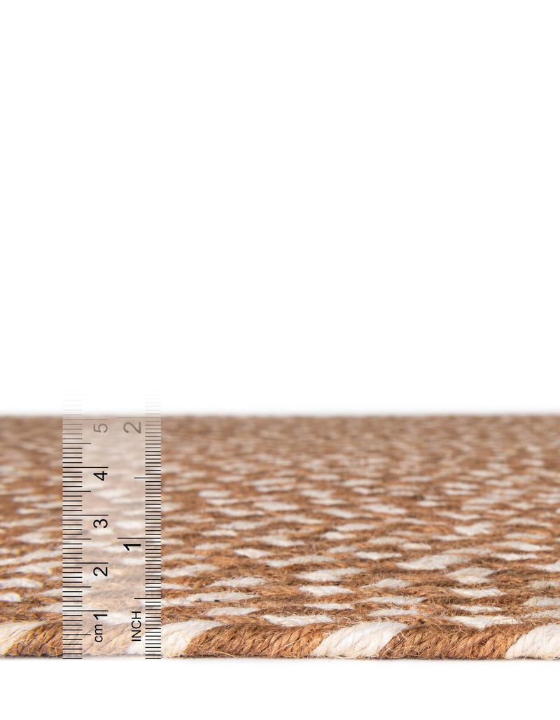 Highland Braided Jute Collection Area Rug - Glenmore (Light Brown) Rectangle Light Brown  lifestyle 2