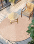 Highland Woven Jute Collection Area Rug - Glenmore (Light Brown)