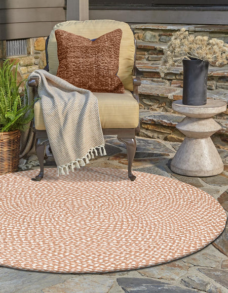 Highland Woven Jute Collection Area Rug - Glenmore (Light Brown)