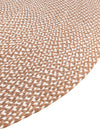 Highland Woven Jute Collection Area Rug - Glenmore (Light Brown) Round Light Brown  lifestyle 22