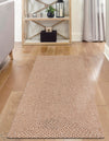 Highland Woven Jute Collection Area Rug - Glenmore (Light Brown) Runner Light Brown  lifestyle 18