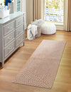 Highland Woven Jute Collection Area Rug - Glenmore (Light Brown) Runner Light Brown  lifestyle 24